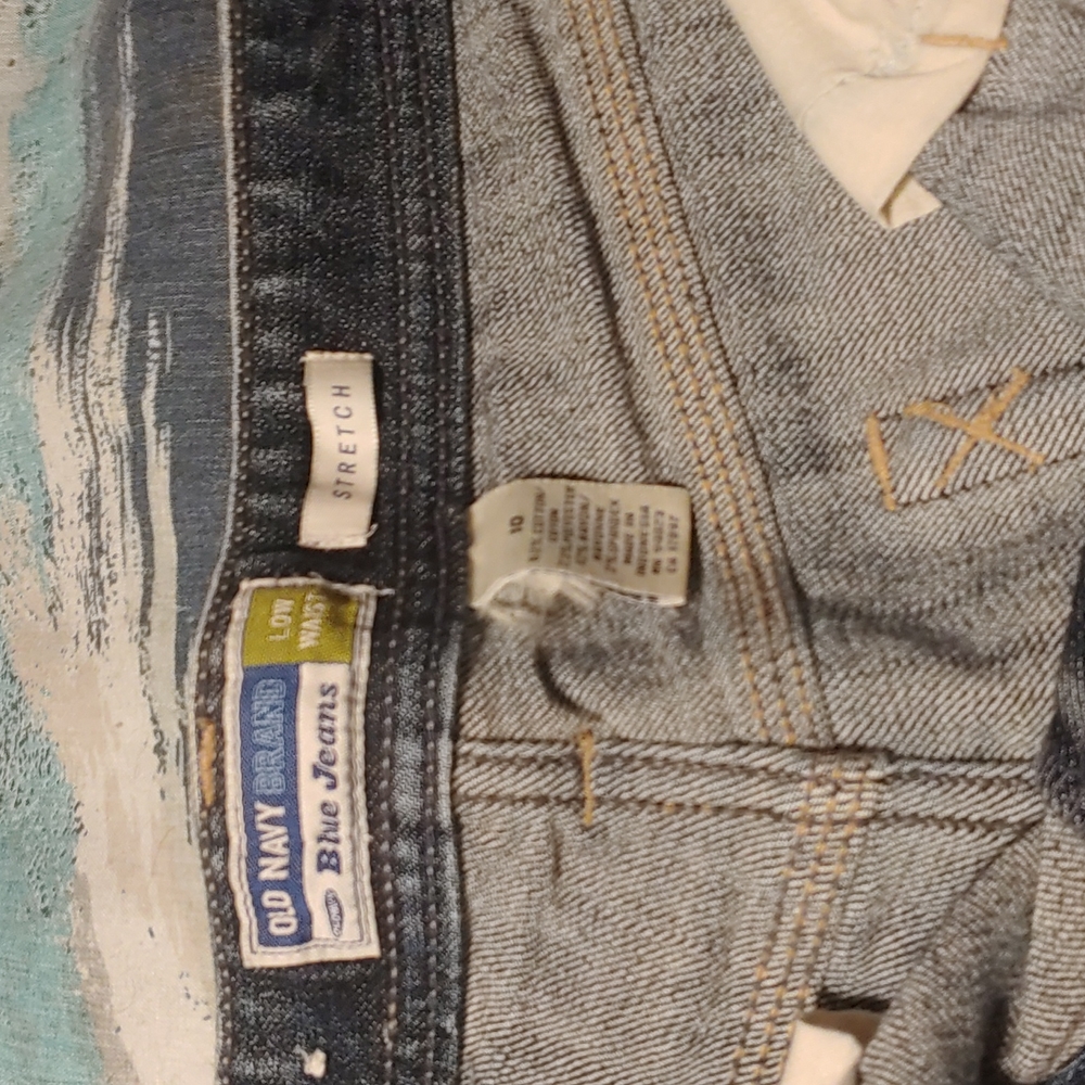 Blue jean shorts size 10 low waist not worn